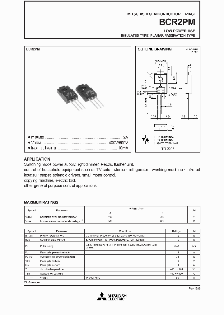 BCR2PM_8994101.PDF Datasheet