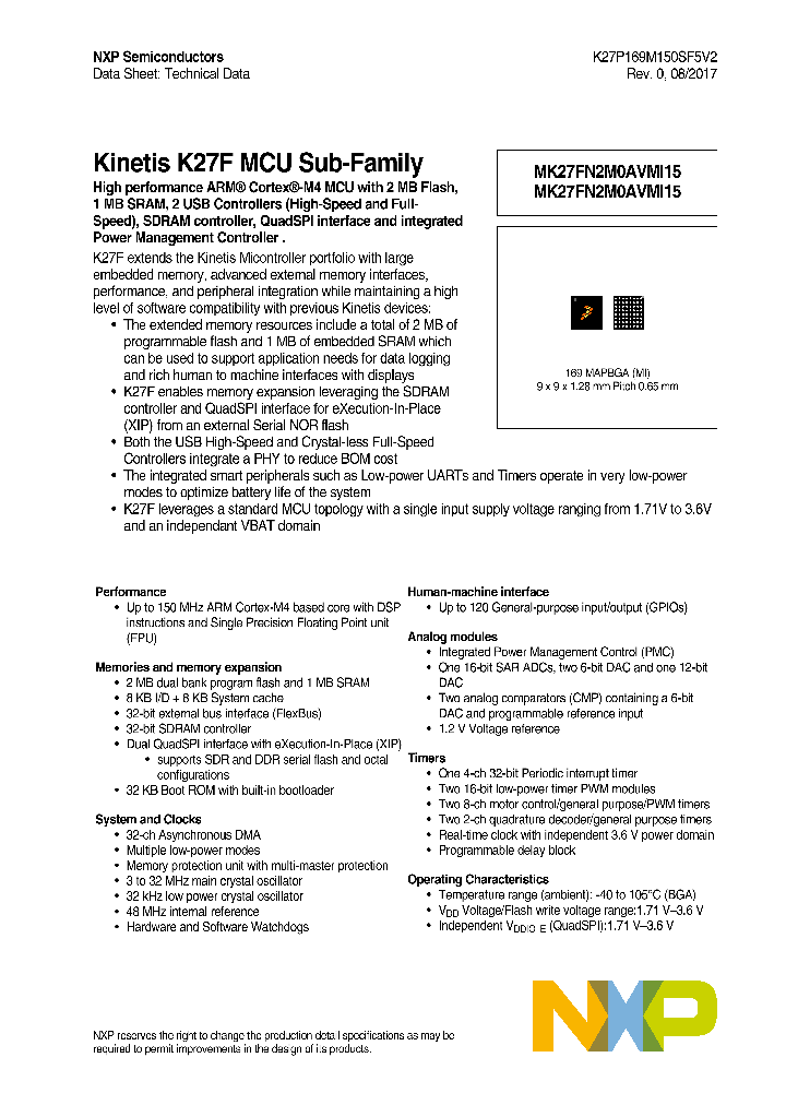 K27P169M150SF5V2_8994425.PDF Datasheet