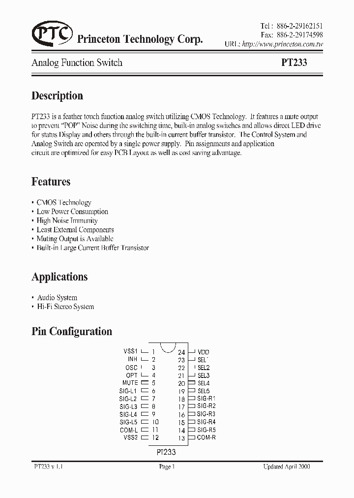 PT233_8994294.PDF Datasheet