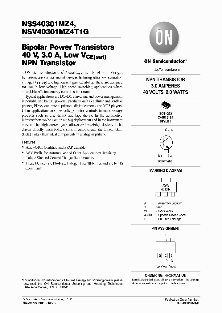 NSS40301MZ4_8994377.PDF Datasheet