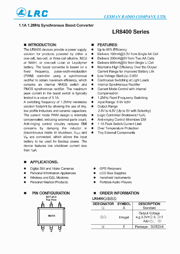 LR8400_8995001.PDF Datasheet