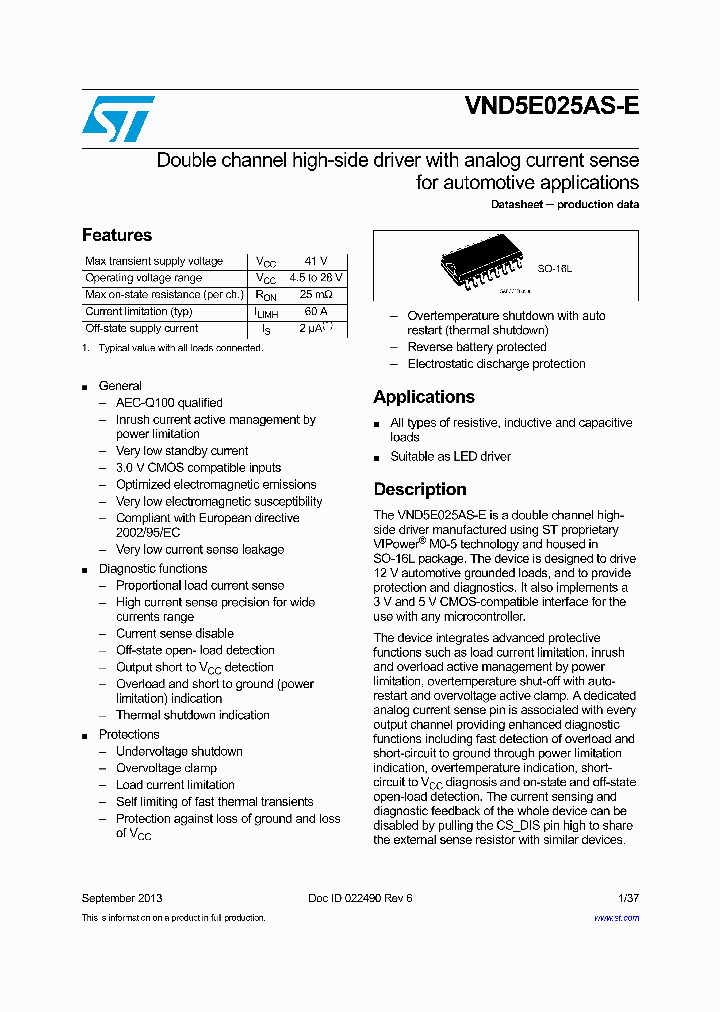 VND5E025ASTR-E_8995351.PDF Datasheet