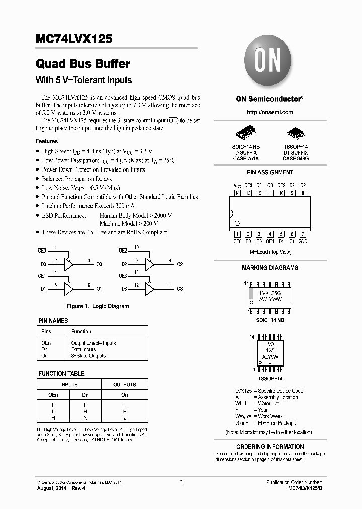 MC74LVX125_8995416.PDF Datasheet