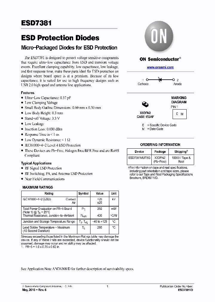 ESD7381MUT5G_8996560.PDF Datasheet