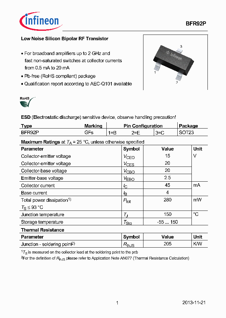 BFR92P-13_8997120.PDF Datasheet