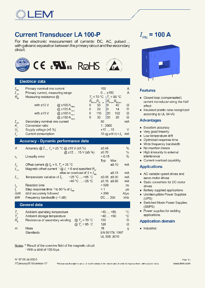 LA-100-P_8997506.PDF Datasheet