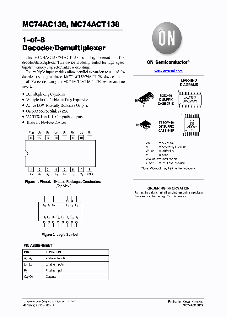 MC74AC138_8998050.PDF Datasheet