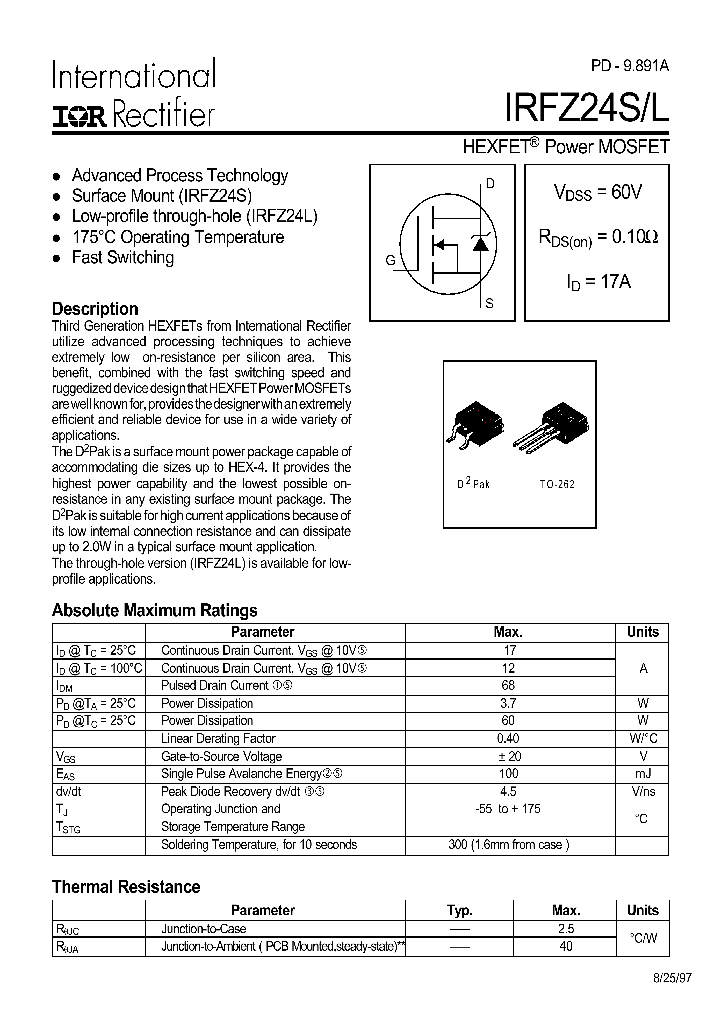 IRFZ24STRL_8998071.PDF Datasheet