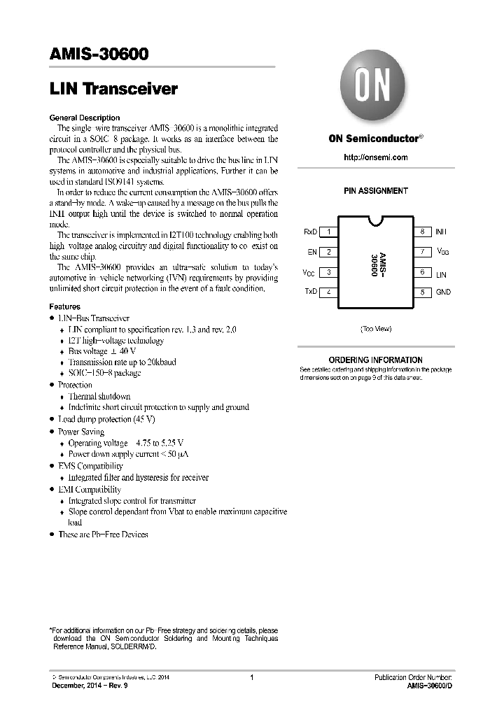 AMIS-30600-14_8998694.PDF Datasheet