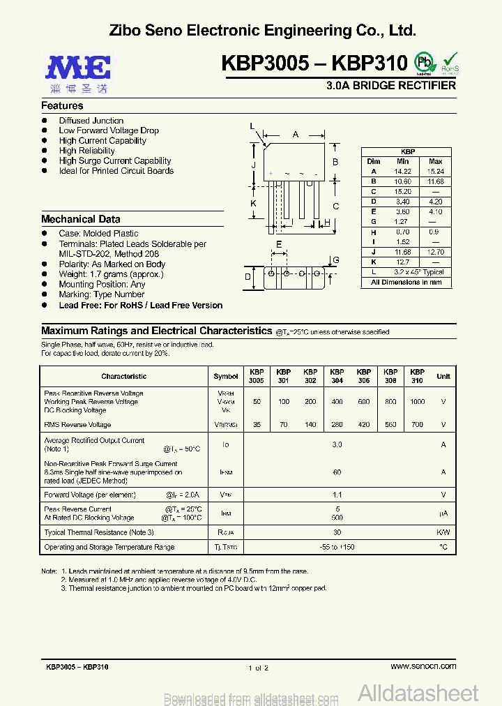 KBP306_8998897.PDF Datasheet