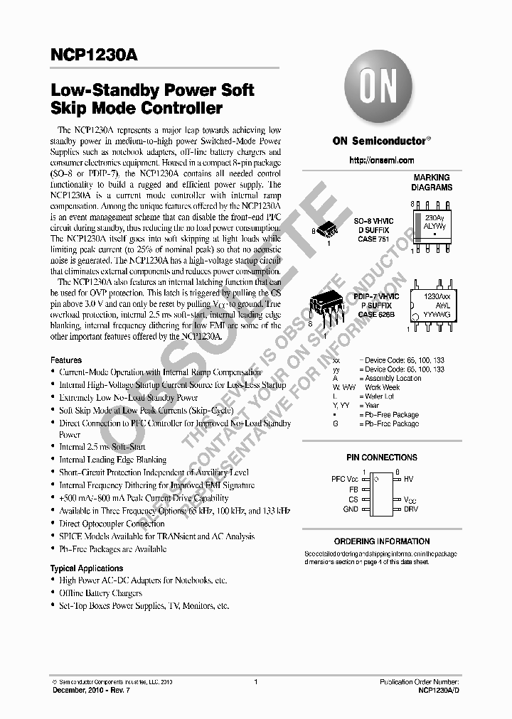 NCP1230A_8999180.PDF Datasheet