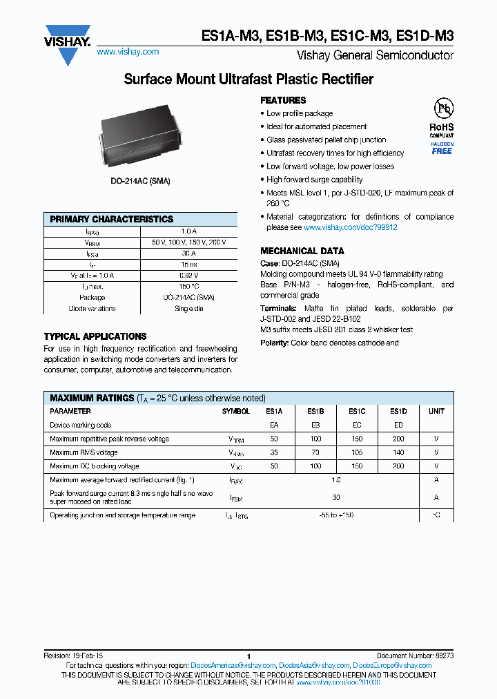 ES1D-M3_8999441.PDF Datasheet