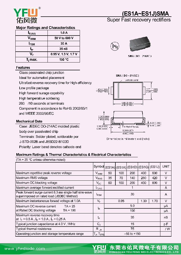 ES1D-SMA_8999442.PDF Datasheet