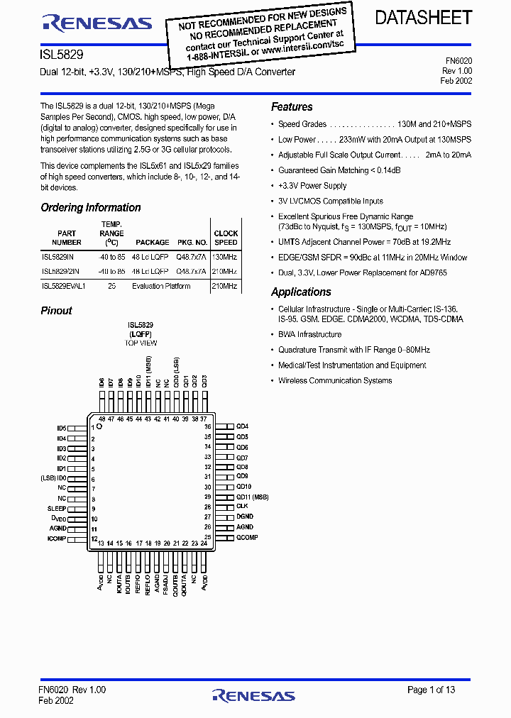 ISL5829_8999978.PDF Datasheet