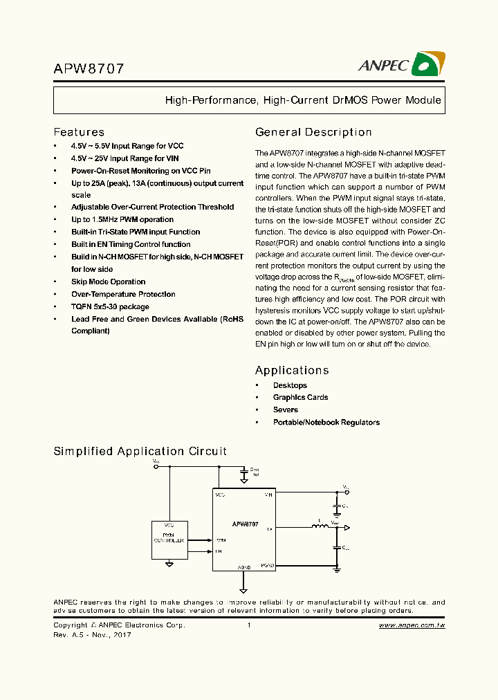 APW8707_9000027.PDF Datasheet