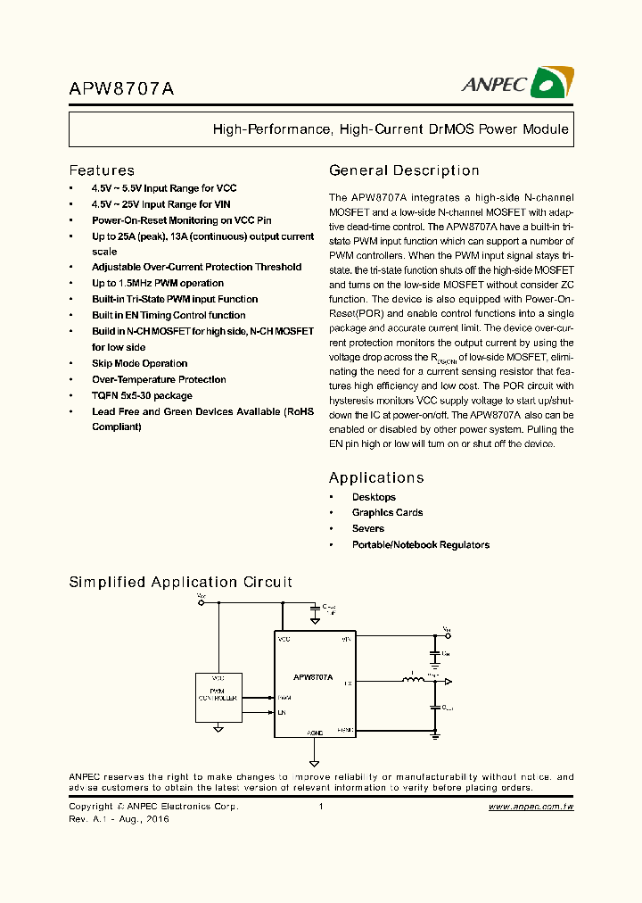 APW8707A_9000028.PDF Datasheet