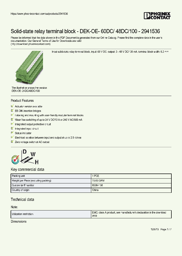 DEK-OE-60DC_9000150.PDF Datasheet