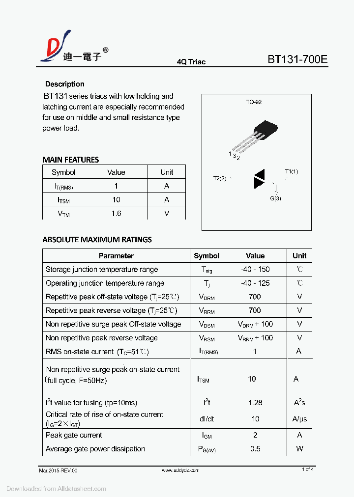 BT131-TO-92_9000141.PDF Datasheet