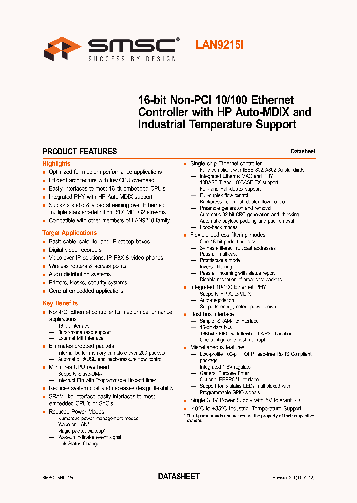 LAN9215I_9000209.PDF Datasheet