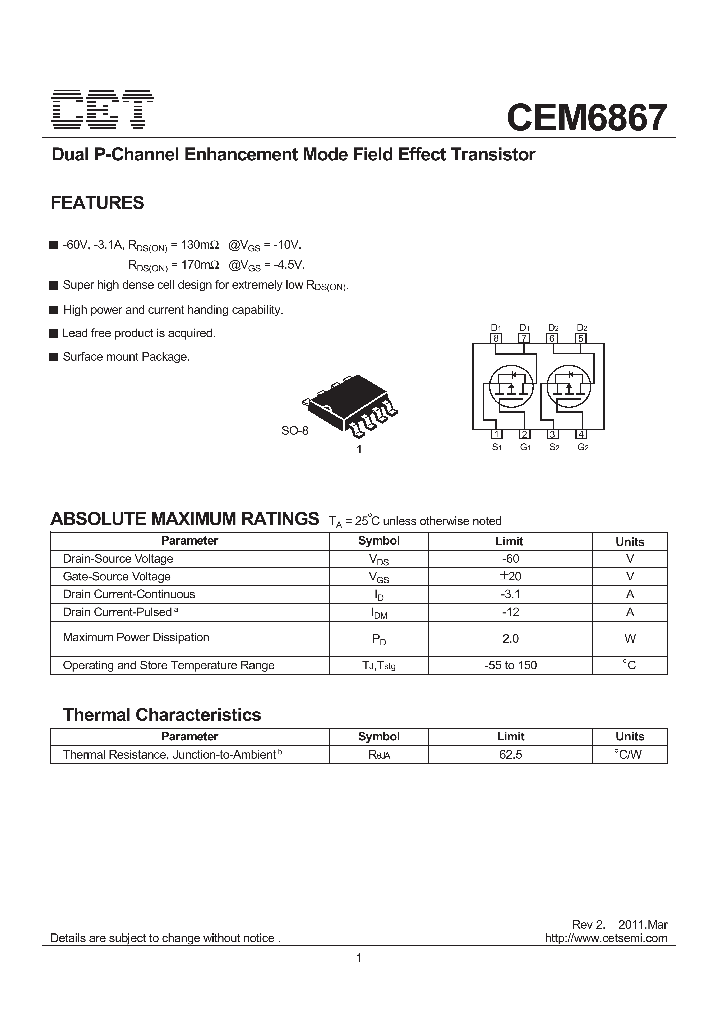 CEM6867_9000533.PDF Datasheet