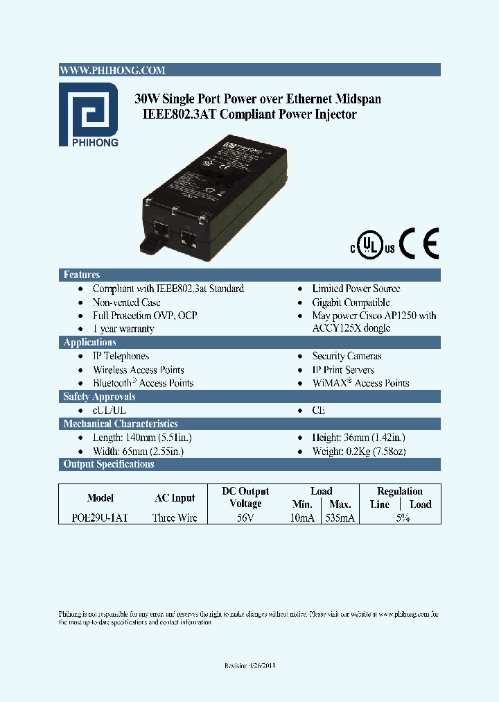 POE29U-1AT_9000708.PDF Datasheet