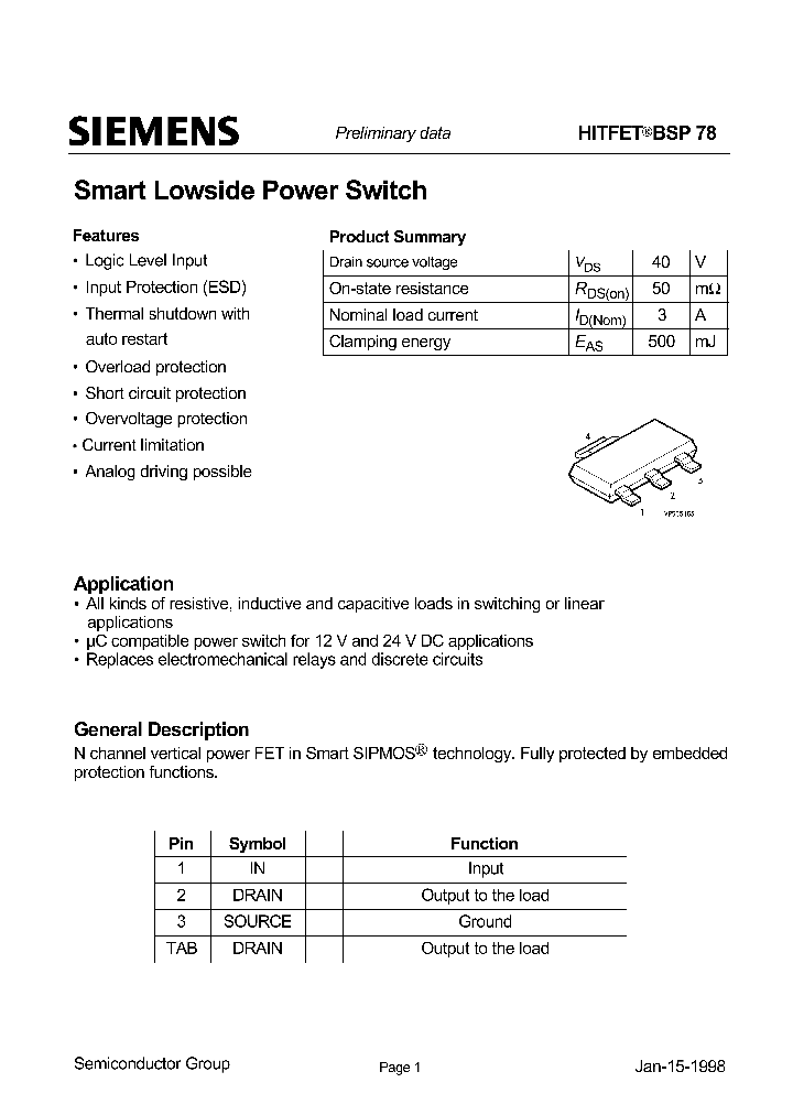 BSP78_9000781.PDF Datasheet