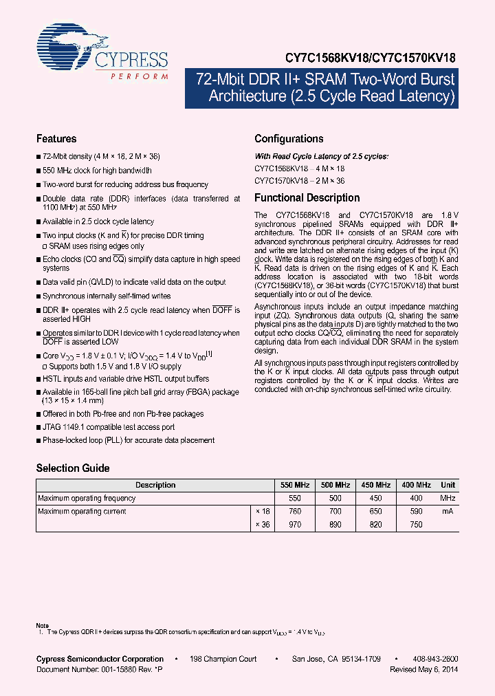 CY7C1568KV18-400BZC_9000900.PDF Datasheet