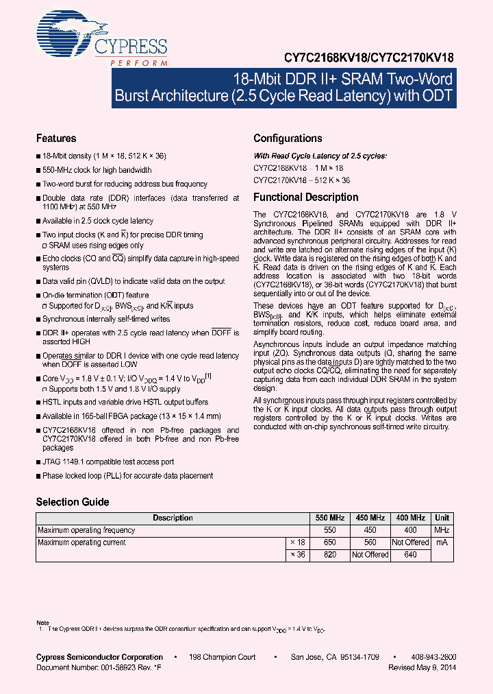 CY7C2168KV18-550BZC_9000911.PDF Datasheet