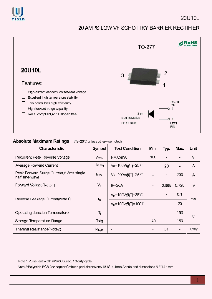20U10L_9001029.PDF Datasheet