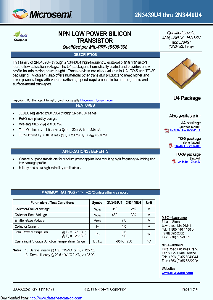 2N3439U4E3_9001102.PDF Datasheet