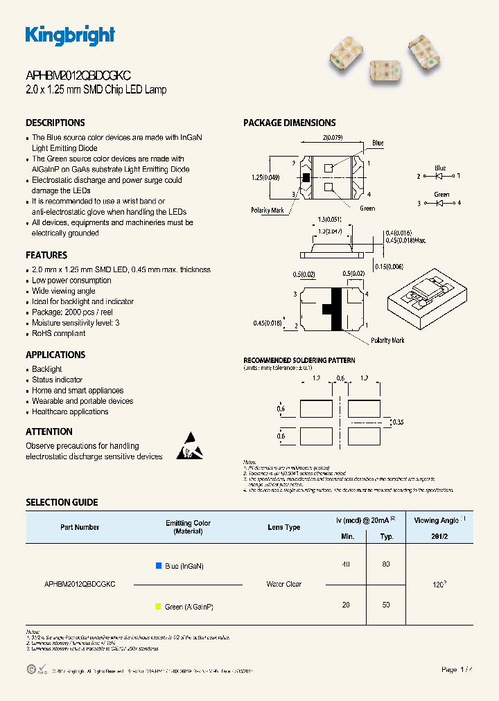 APHBM2012QBDCGKC_9001165.PDF Datasheet