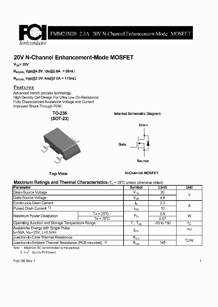 FMM23N20_9001305.PDF Datasheet