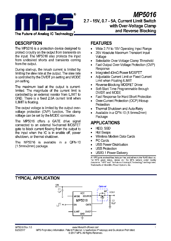 MP5016_9001320.PDF Datasheet