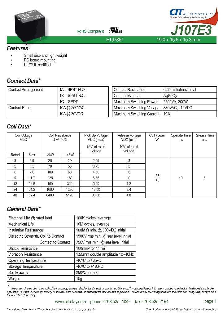 J107E31CS1024VDC36_9001410.PDF Datasheet