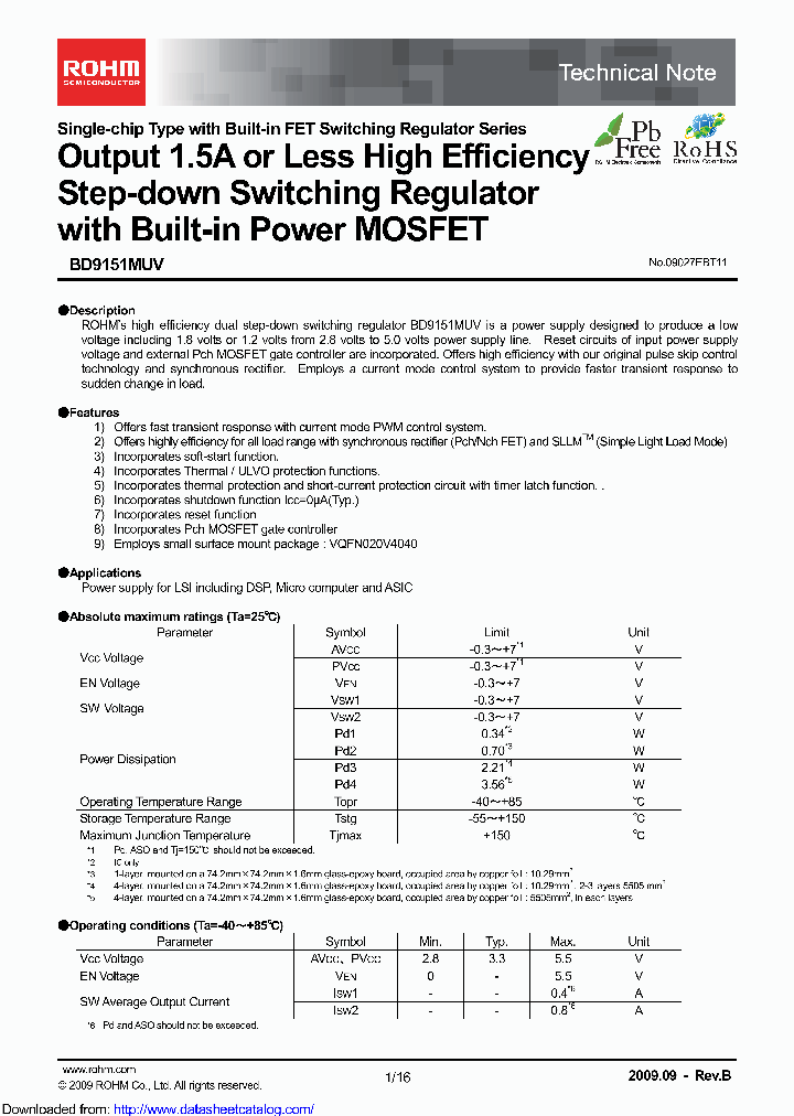 BD9151MUV-E2_9001468.PDF Datasheet