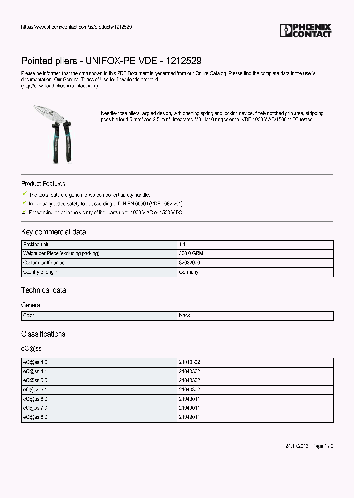 UNIFOX-PE-VDE_9002287.PDF Datasheet