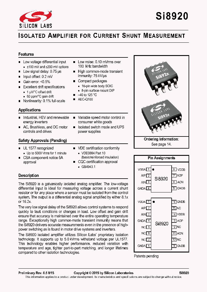SI8920_9002443.PDF Datasheet