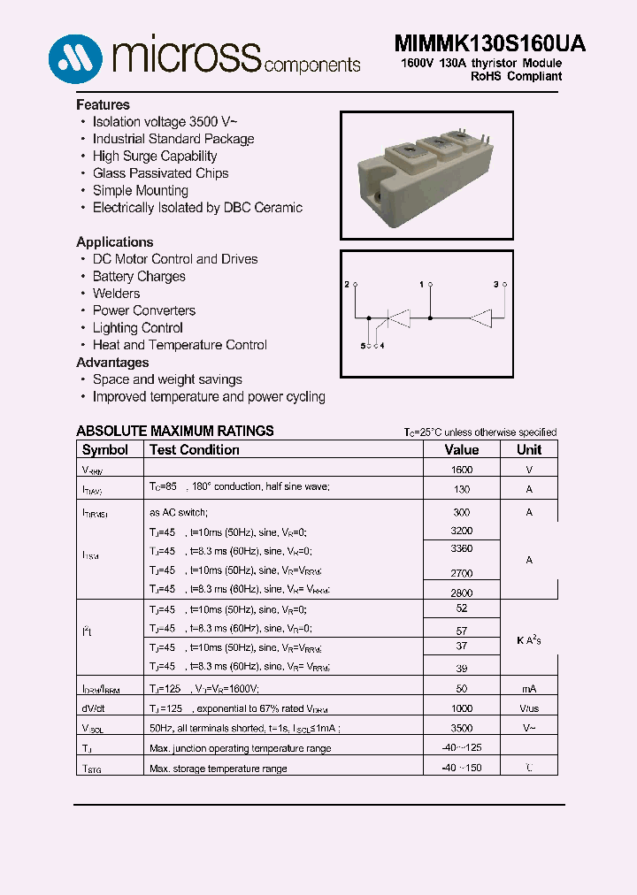 MIMMK130S160UA_9002854.PDF Datasheet