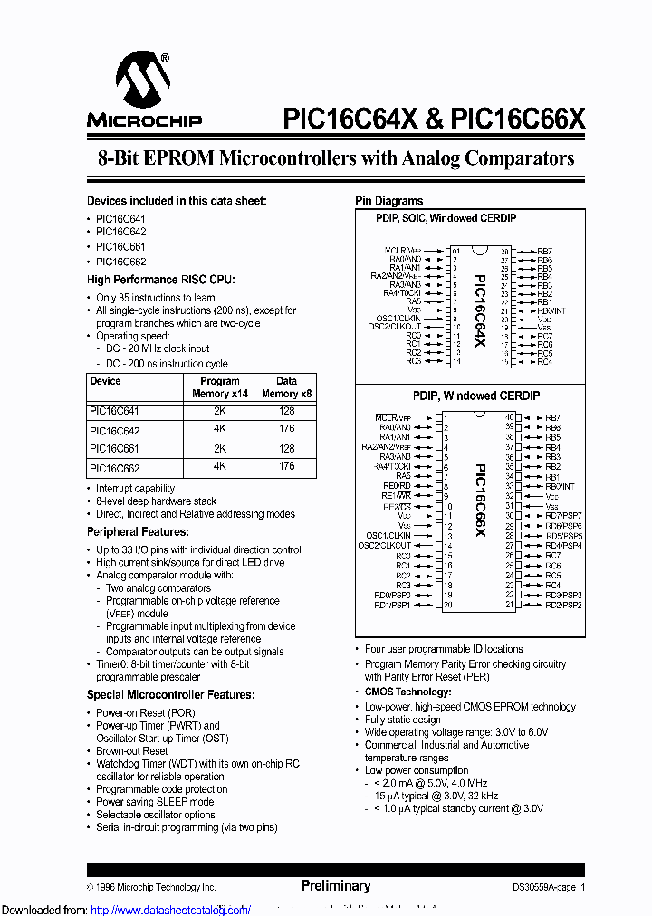 PIC16C642-04ISPGVAO_9003209.PDF Datasheet