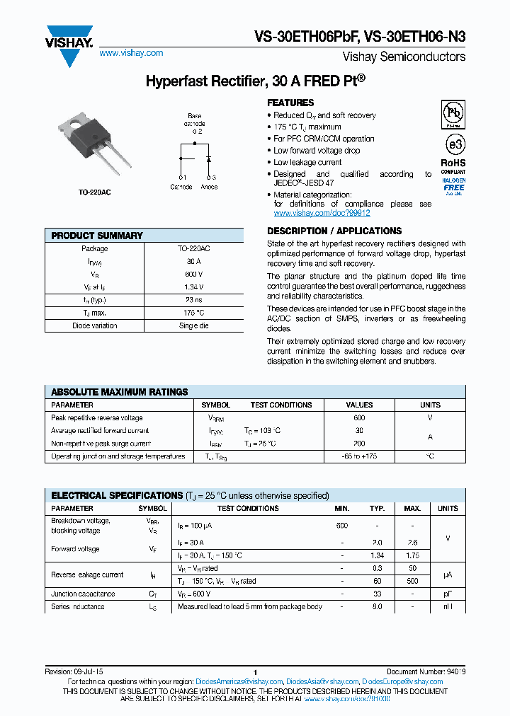 VS-30ETH06-N3_9003273.PDF Datasheet