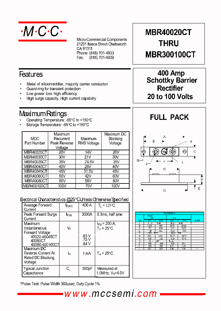 MBR40080CT_9003497.PDF Datasheet