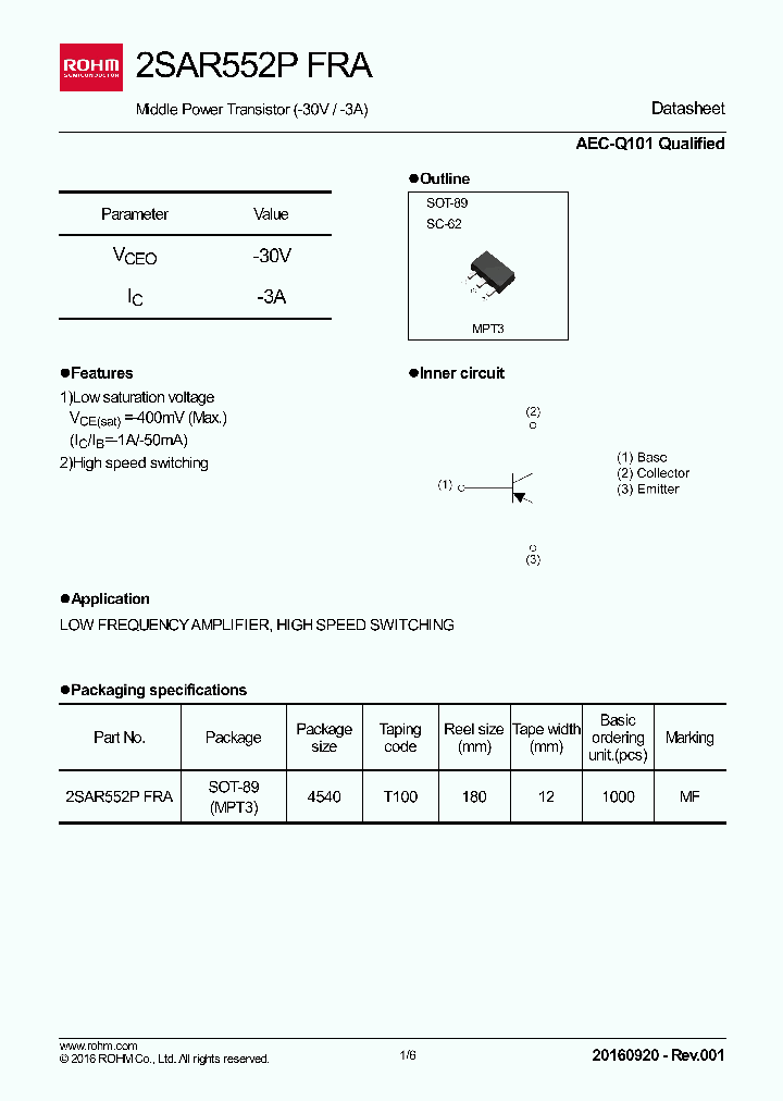 2SAR552PFRA_9003588.PDF Datasheet