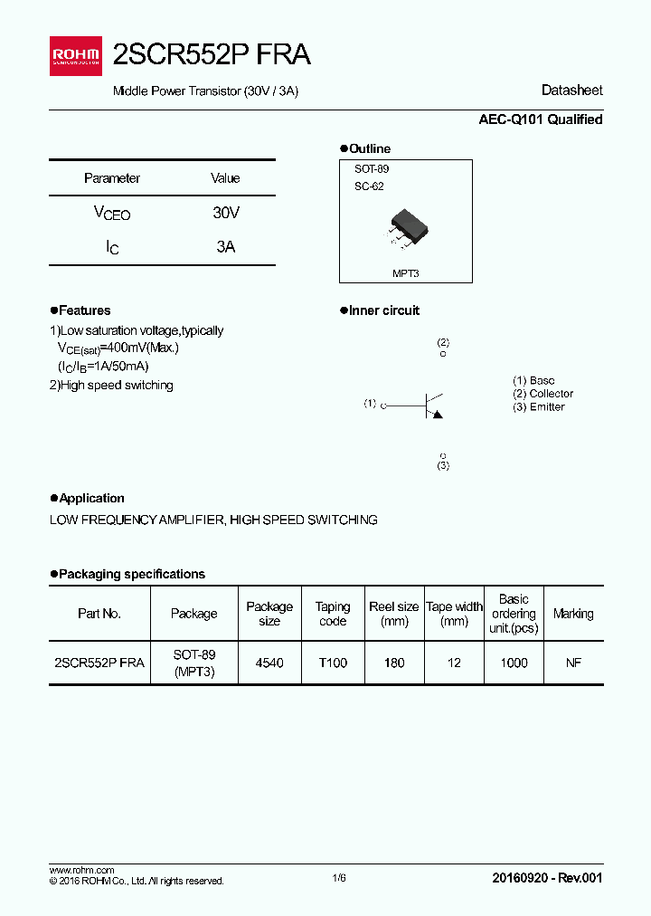 2SCR552PFRA_9003589.PDF Datasheet