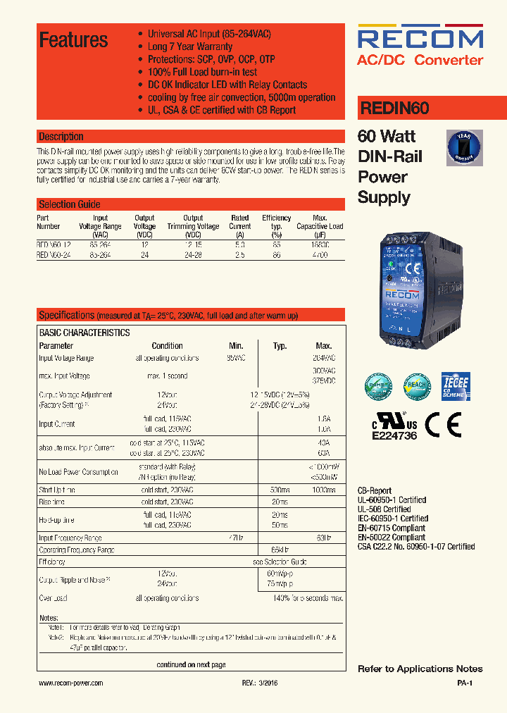 REDIN60_9004231.PDF Datasheet