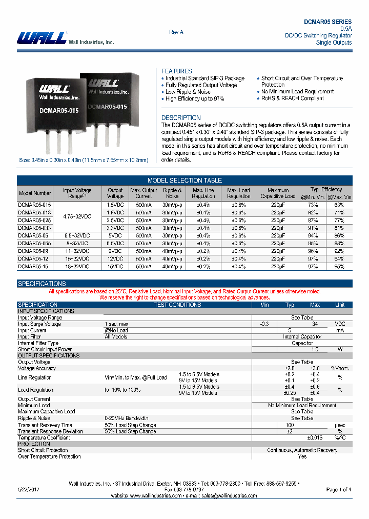 DCMAR05_9004485.PDF Datasheet