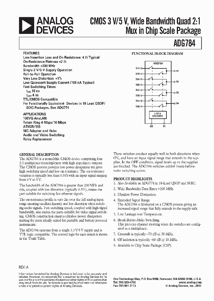 ADG784BCPZ_9004872.PDF Datasheet