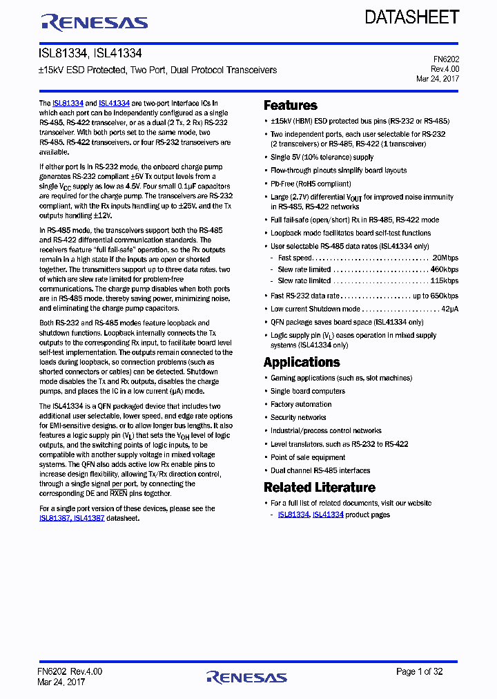 ISL81334_9005173.PDF Datasheet