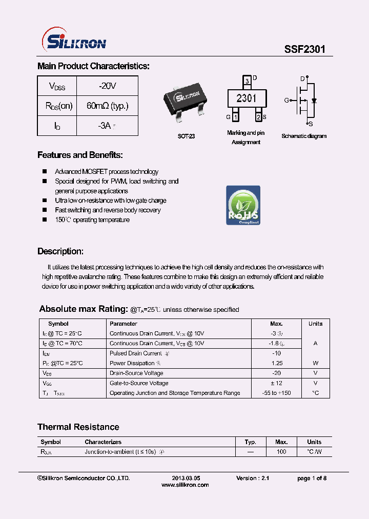 SSF2301-17_9005278.PDF Datasheet