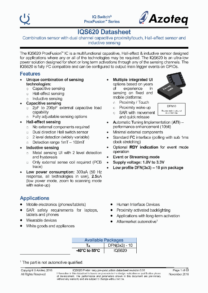 IQS6201DNR_9005340.PDF Datasheet