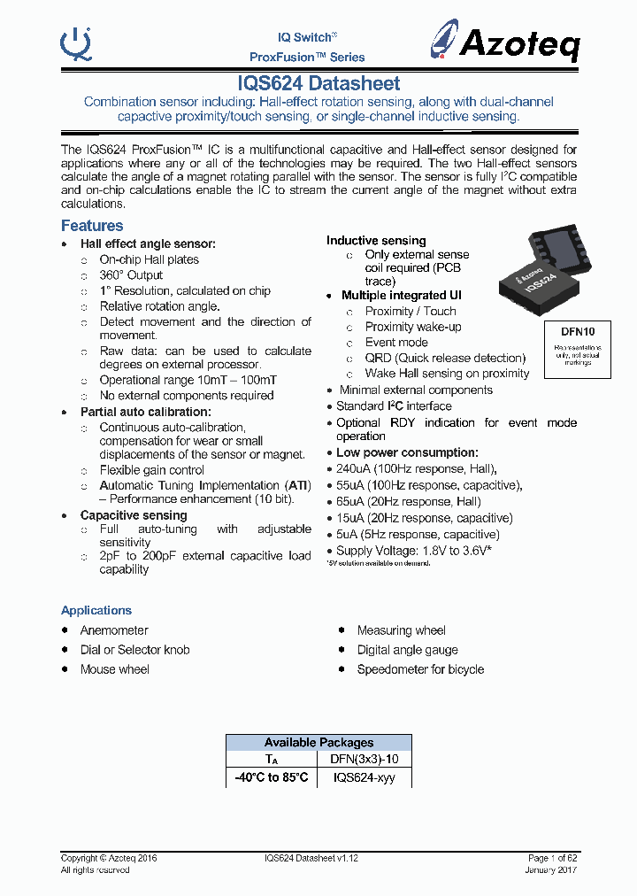 IQS6624-300DNR_9005350.PDF Datasheet